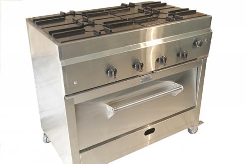 TIPO 4: ESTUFA INDUSTRIAL DE 4 PUESTOS CON HORNO