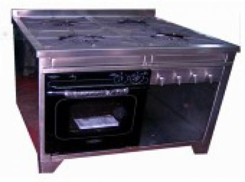 TIPO 9: EQUIPO CON CUATRO QUEMADORES Y HORNO DOMÉSTICO EN PARTE INFERIOR