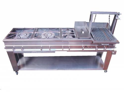 TIPO 16: EQUIPO MIXTO CON ASADOR, FREIDORA Y FOGONES